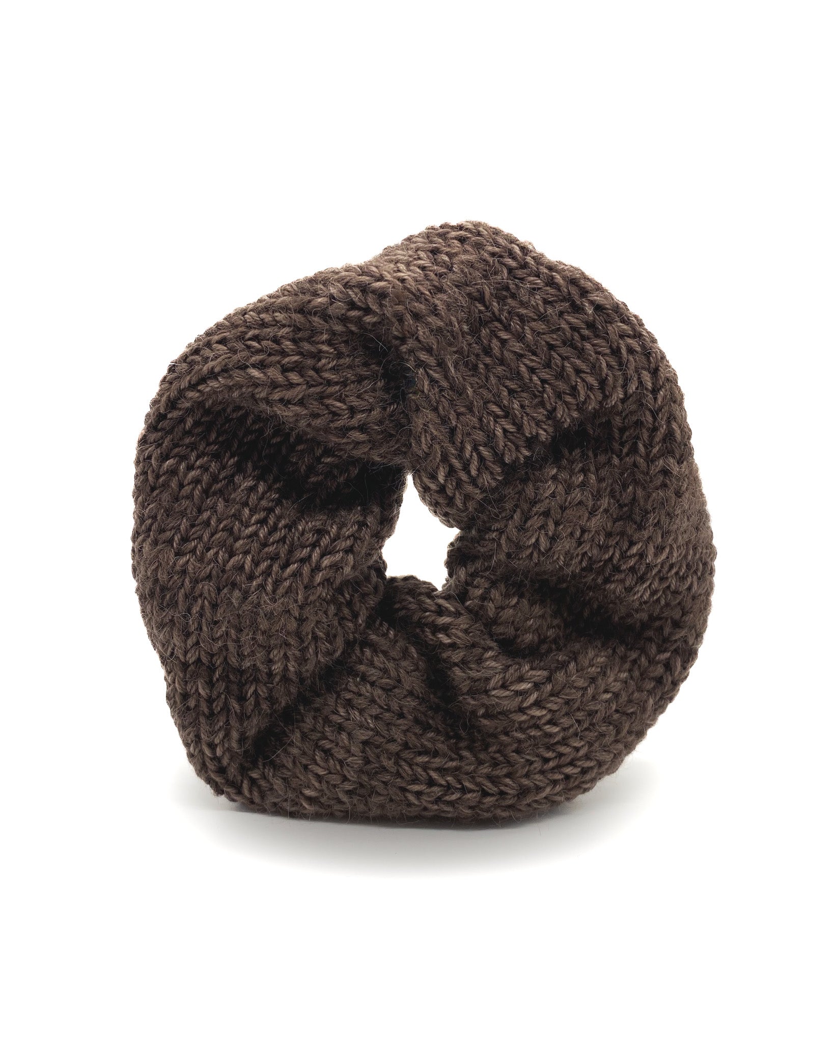 KMELLIA Hand Dyed Oversized Knitted Wool Chouchou Scrunchie