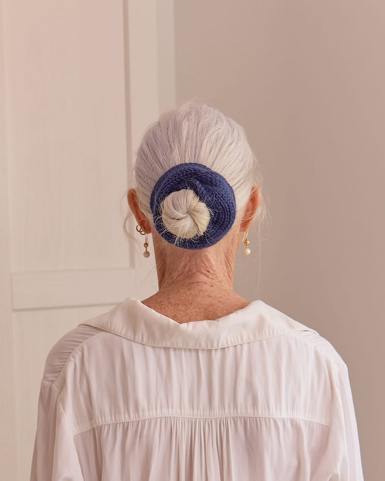 KMELLIA Hand Dyed Oversized Knitted Wool Chouchou Scrunchie
